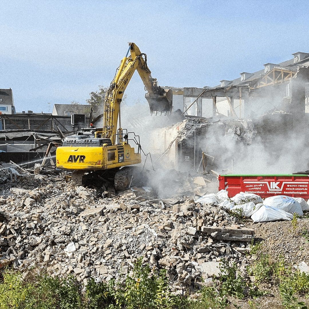 Abbruch von Gebäude C105 im Bayer-Werk Bergkamen